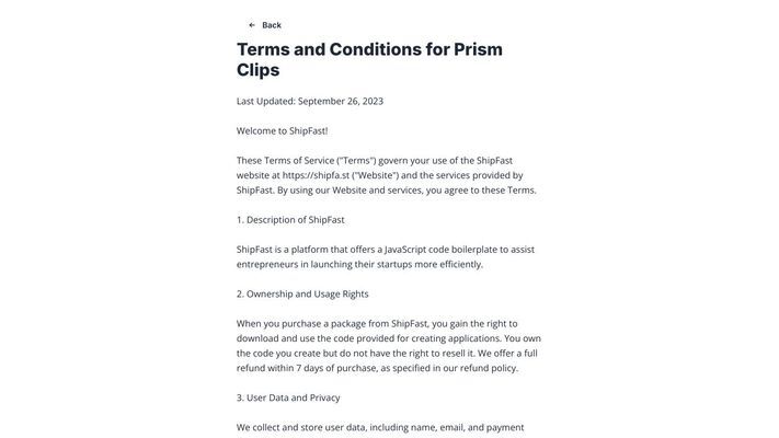 Prism Clips