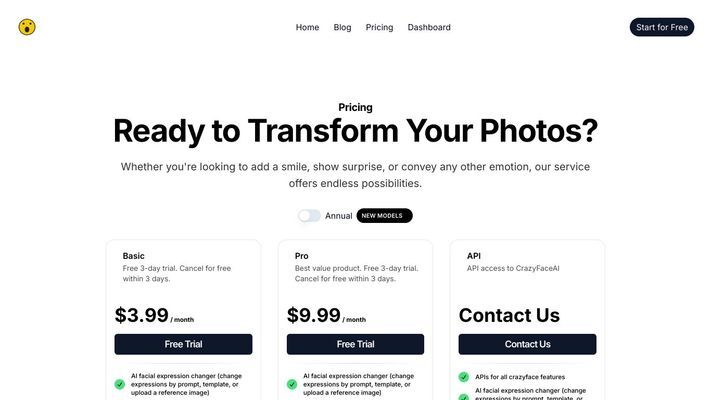 AI facial expression changer and facial expression editor