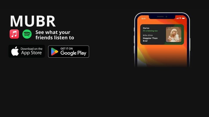 MUBR app - live songs from your friends, on the home page