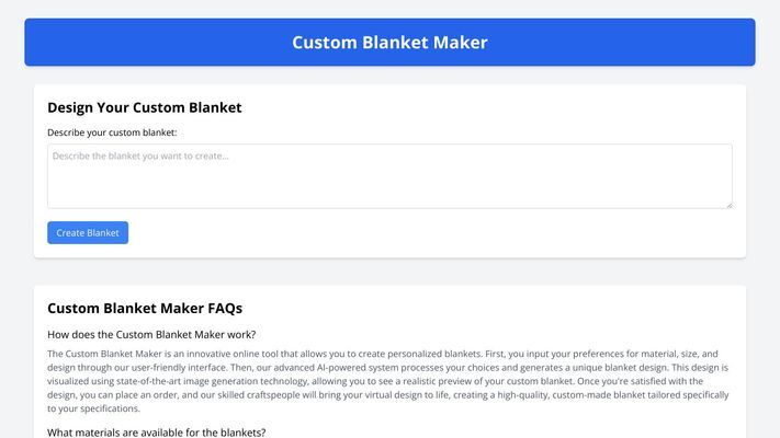 Blanket Maker