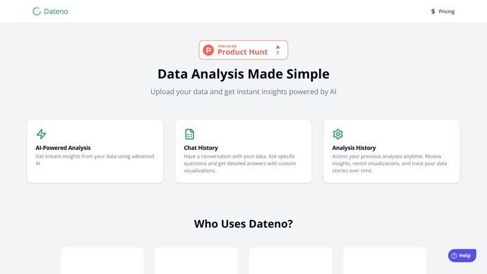Dateno - Data Analysis Platform