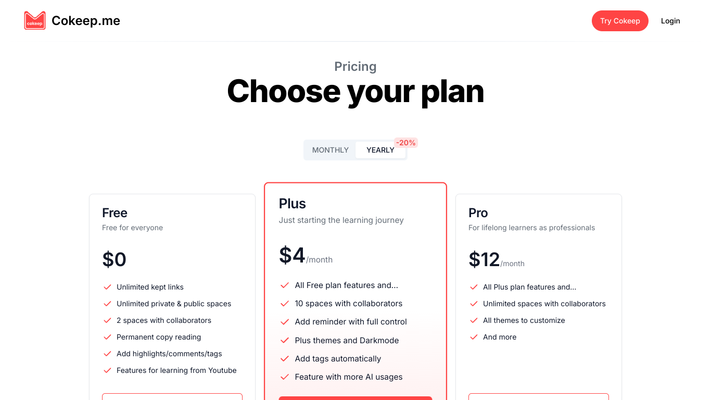 Cokeep - Smart Keeper, Learn Faster