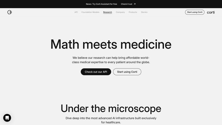 Corti - Generative AI for Healthcare