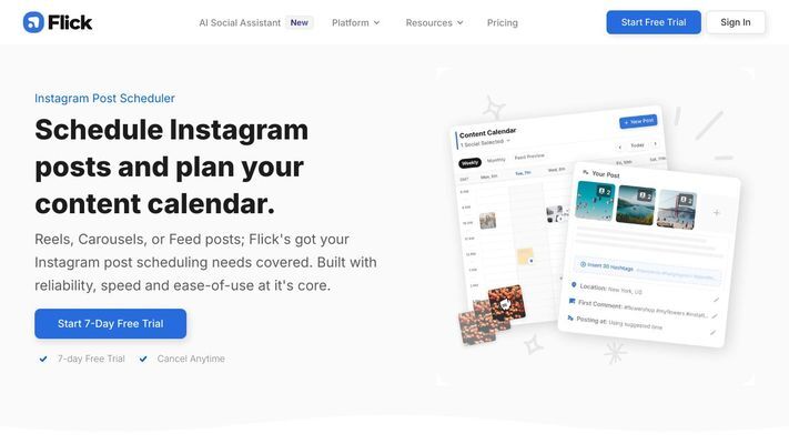 Flick: Social Media Marketing Platform