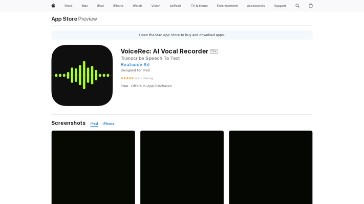 ‎VoiceRec: AI Vocal Recorder