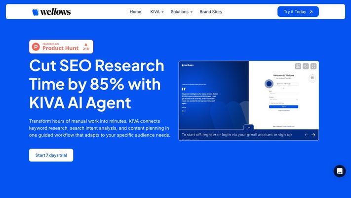 KIVA by Wellows – AI SEO Agent to Simplify Workflows