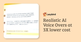 Lazybird: AI Voice Over Studio