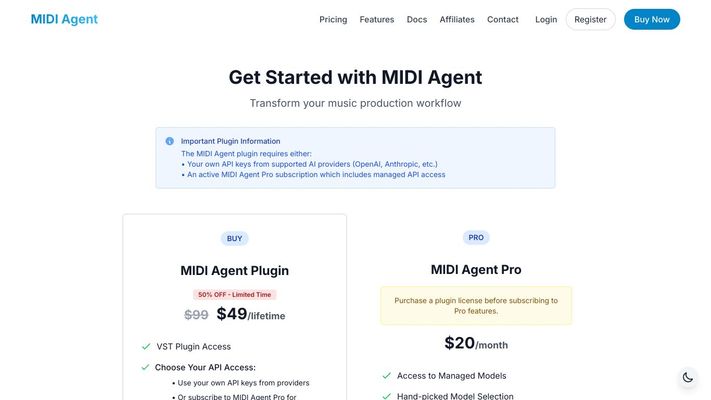 MIDI Agent AI