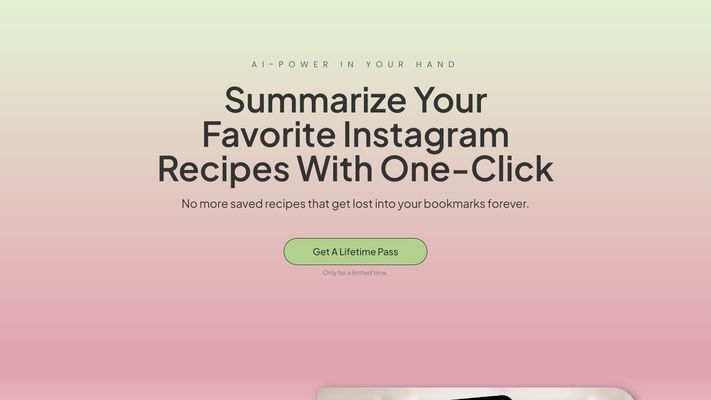 Recipe Reel