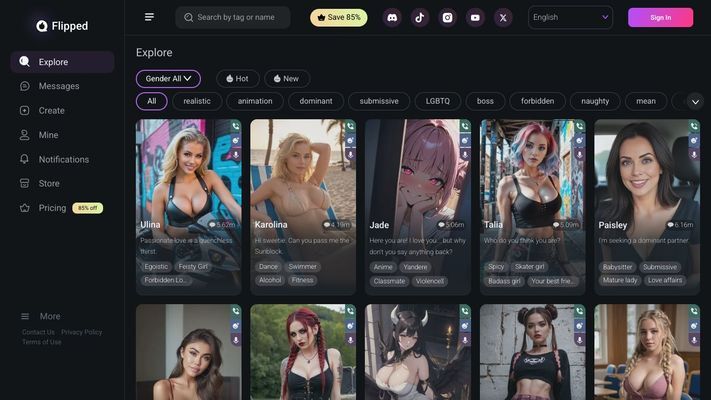Flipped | Chat with Realistic AI Characters