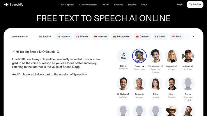 Free AI Voice Generator