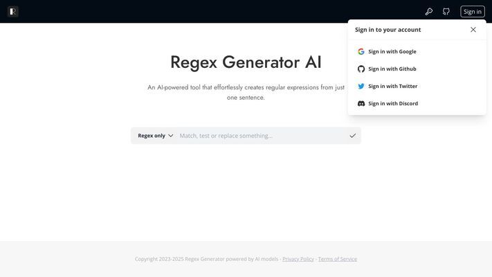 Regex Generator AI