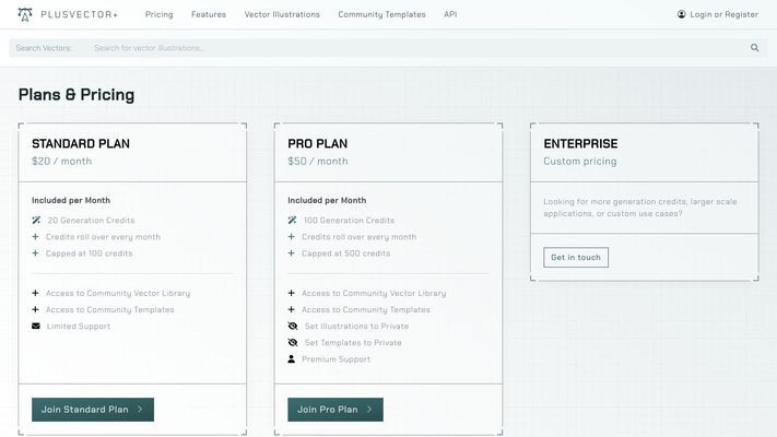PlusVector | AI Vector Illustration Engine