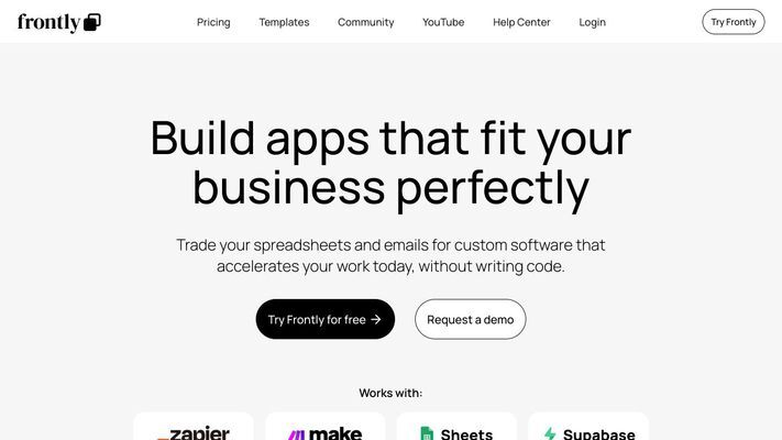 Frontly - Build custom apps with no code