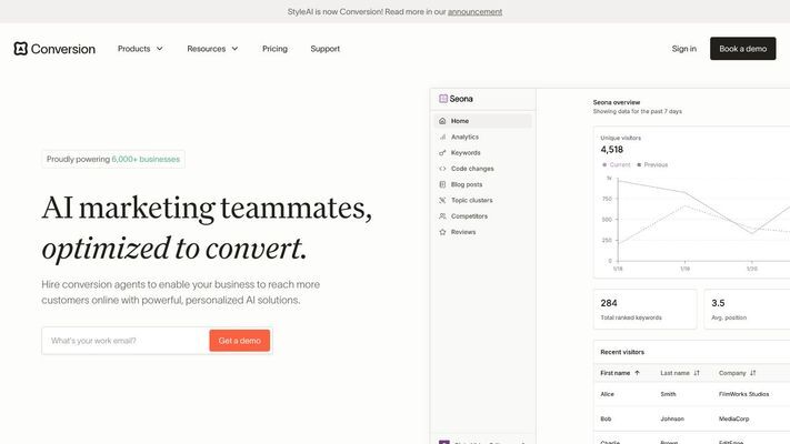 Conversion | Enterprise AI marketing agents for SEO & Google Ads