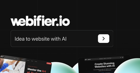 Webifier: Create AI Websites in 5 Minutes | Try For Free