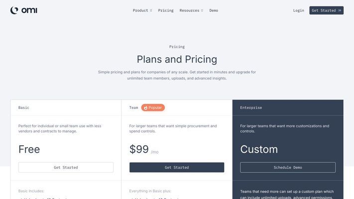 Omi | Vendor and Document Management