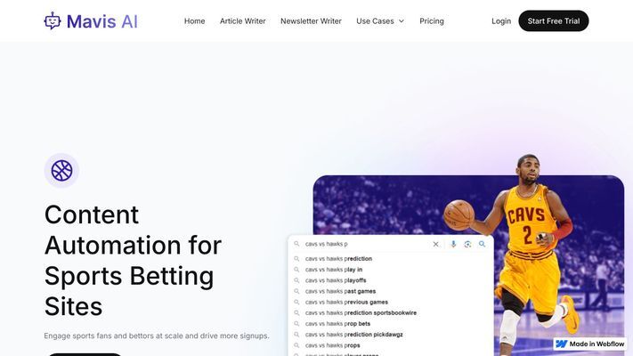Mavis AI - Enterprise AI For Publishers, Affiliates & Marketing Teams