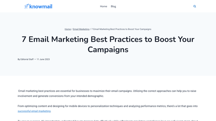 Knowmail: Your Ultimate Resource For Email Marketing Tips And Guides