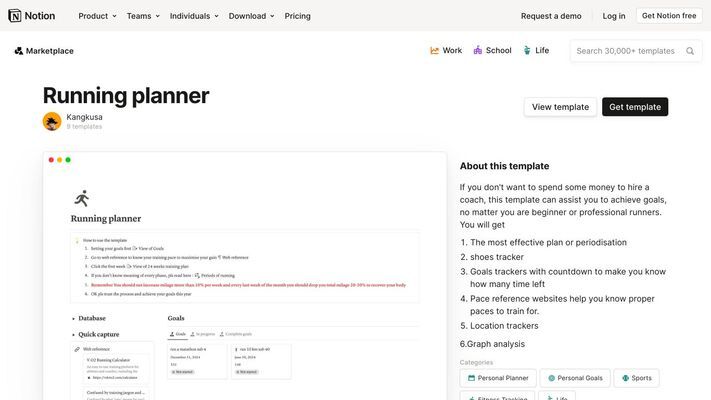 Running planner