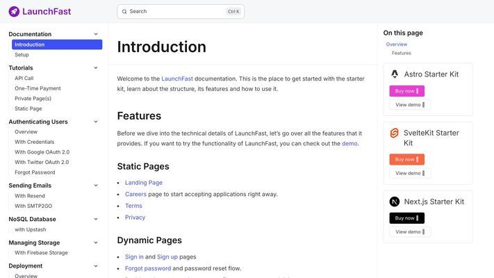 SaaS Starter Kits