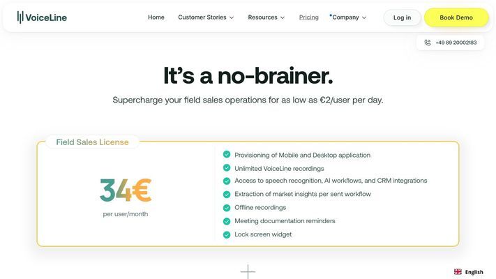 VoiceLine | AI-Based Field Sales Revenue Intelligence