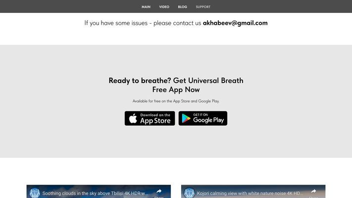 Breath Free Mobile App