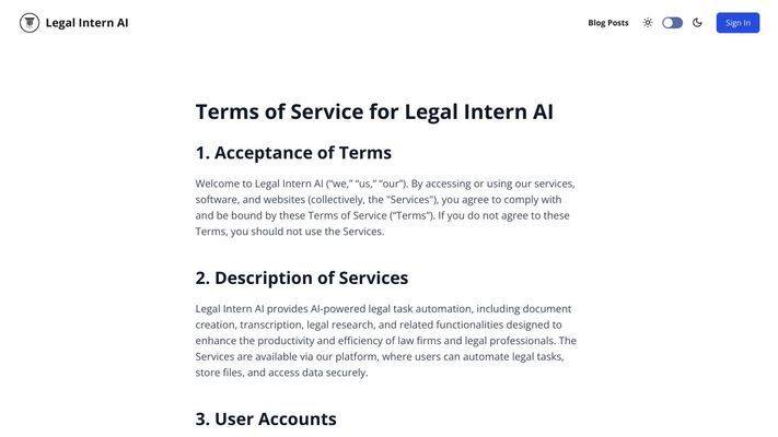 Legal Intern AI