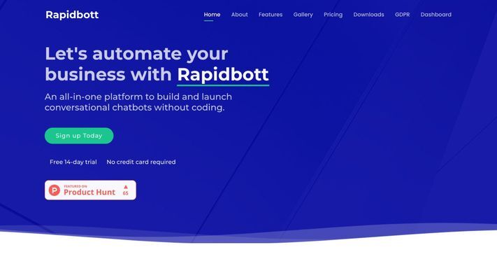 Rapidbott | A reliable chatbot partner for your business