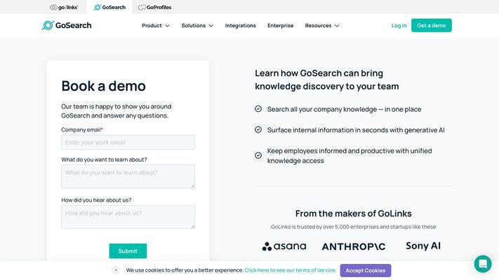 GoSearch | AI Enterprise Search and AI Agents for Teams