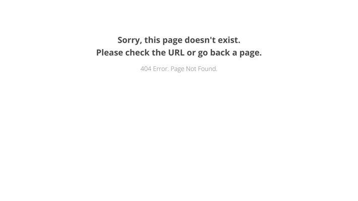 404 Error