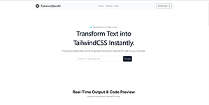 Generate TailwindCSS Code with AI