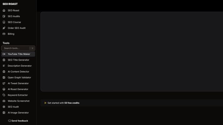 FREE AI YouTube Title Generator
