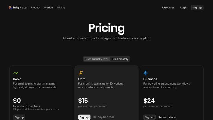 Height: The autonomous project management tool
