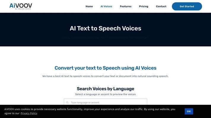 AiVOOV.com: Best Text to Speech Generator using AI voices