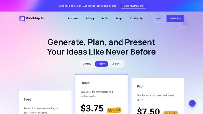 MindMap AI: Create AI-Powered Mind Maps Instantly