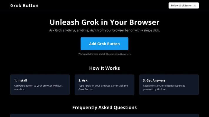 Grok Button - Grok for your browser | A Grok extension for your browser