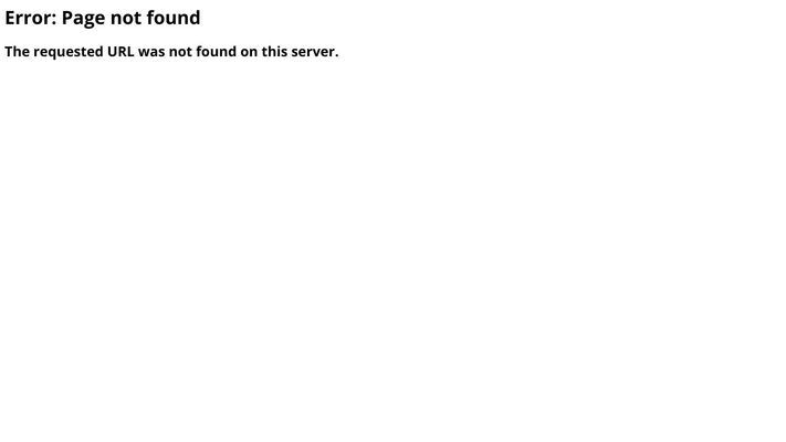 404 Page not found
