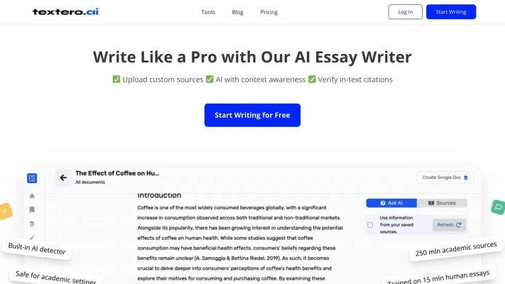Textero AI Essay Writer