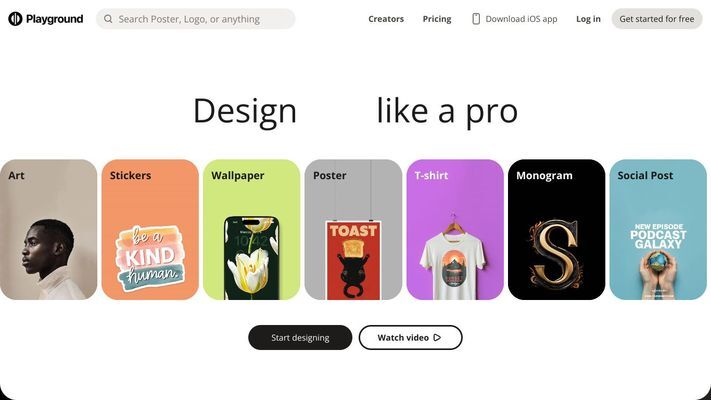 Free AI Design Tool: Logos, T-Shirts, Social Media - Playground