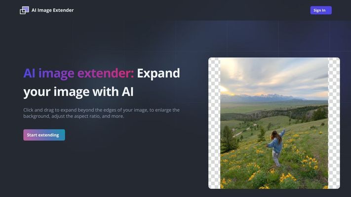 AI image extender