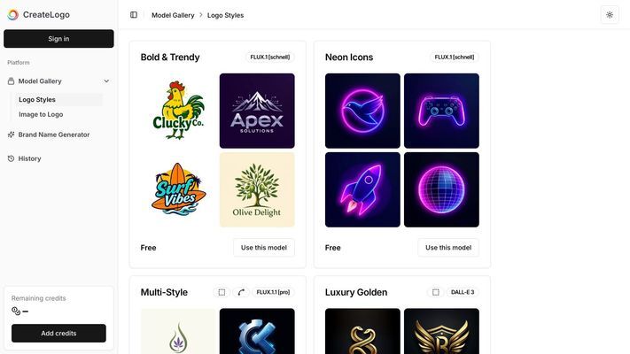 CreateLogo | AI logo generator