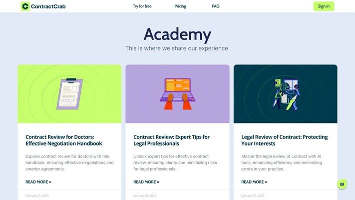 ContractCrab | Online AI Contract Summarizer