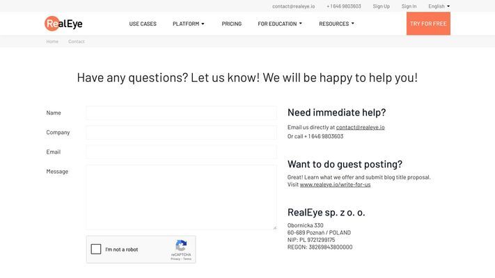 Online Research Platform with Webcam Eye-Tracking | RealEye.io