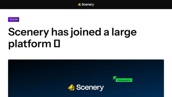 Scenery video editor