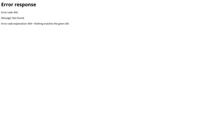 Error response