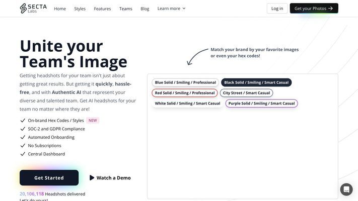 Authentic AI Headshots and Portraits | Secta Labs