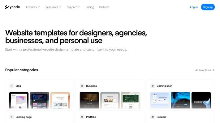 Ycode website builder and CMS