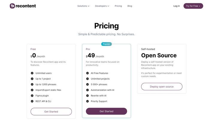 Product copy & localization for product teams - Recontent.app