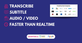 ScriptMe: Transcribe audio/videos and add subtitles quickly